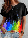 Aya - stylisches regenbogen shirt