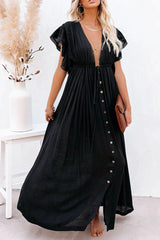 Rieke - langes maxi kleid in schmetterlingsform