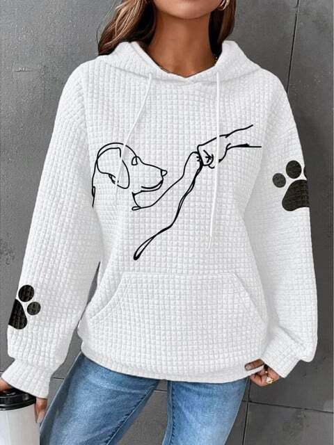 Paw - bequemer und warmer kapuzenpullover