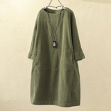 BERTHA - Super stylisches und hochwertiges Kord Kleid