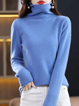 Helena Winter-Chic - rollkragenpullover aus reiner wolle für stilvolle eleganz