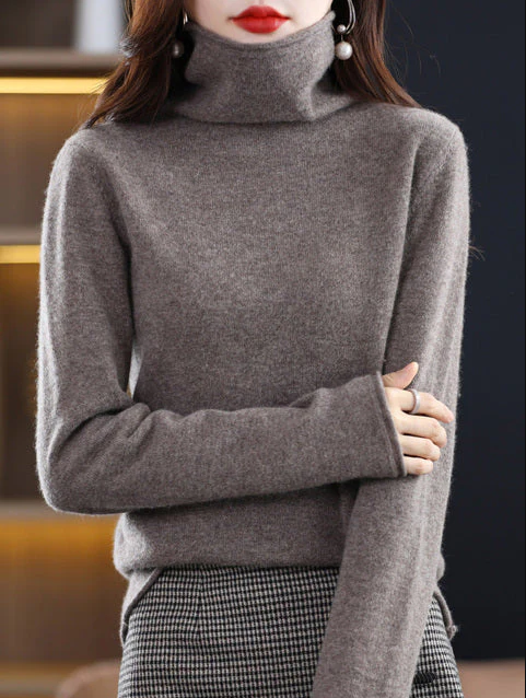 Helena Winter-Chic - rollkragenpullover aus reiner wolle für stilvolle eleganz