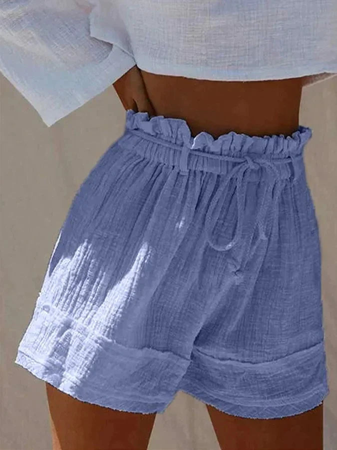 Leila - lässige und stylische leinen shorts