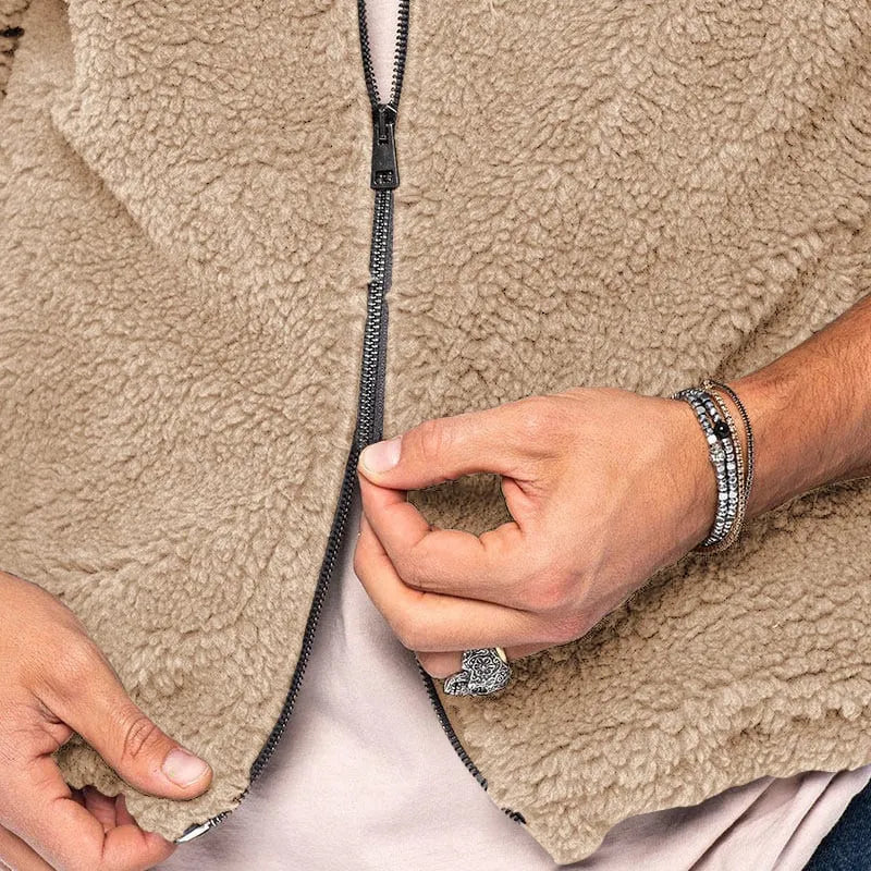 Sebastian - gemütlicher herbst/winter windbreaker mit kapuze für herren