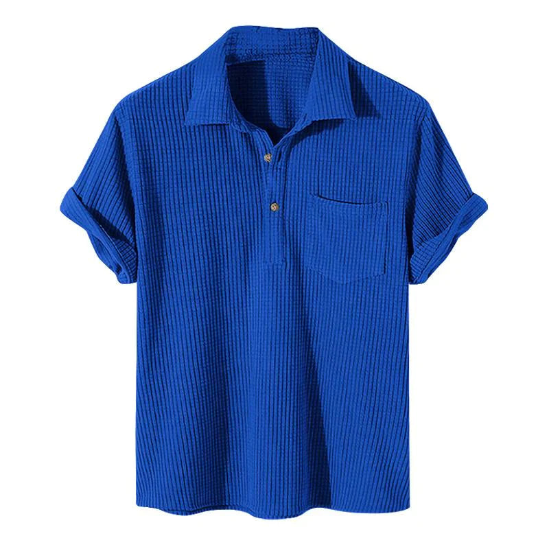 Janus - lockeres shirt in waffle design für den sommer