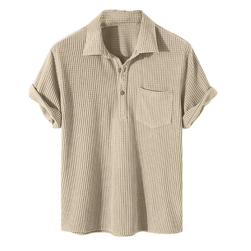 Janus - lockeres shirt in waffle design für den sommer