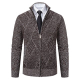 TomPolo - Stylischer Zipper-Strickpullover für Herren (italienisches Design)