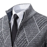 TomPolo - Stylischer Zipper-Strickpullover für Herren (italienisches Design)