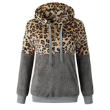 Teddy pullover - extrem warmer und kuscheliger hoodie mit stylischem leopardenmuster für den frühling