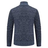 TomPolo - Stylischer Zipper-Strickpullover für Herren (italienisches Design)