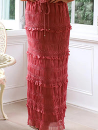 Brick Red Skirt