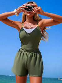 Army Green + White