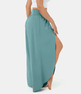 AirFlow Damen Hose - Super bequeme, luftige und elegante Schlaghose mit integrierten Shorts