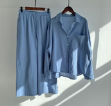 Leni - stylisches und zweiteiliges leinen Set