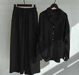 Leni - stylisches und zweiteiliges leinen Set