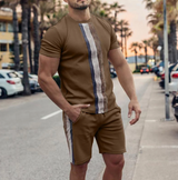 Taliano - das stylische set aus shirt und shorts für männer