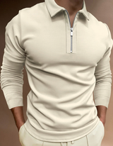 Leeno - das elegante und langarm-poloshirt