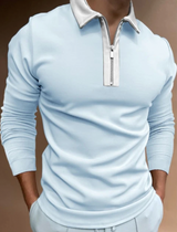 CHRISY - Das elegante und Langarm-Poloshirt