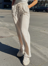 Romi - lässige und stylische leinen hose mit elastischem bund