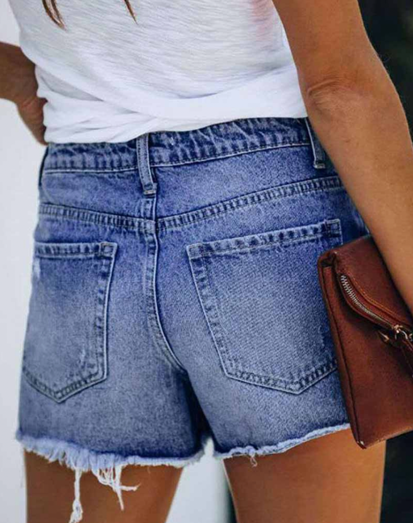 Cita - bequemer jeans hosen-rock für den sommer
