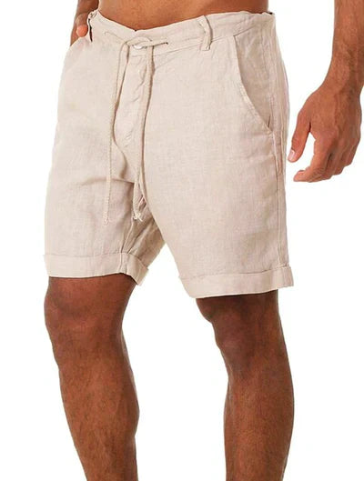 KALIO - Kurze Leinen Shorts für Männer