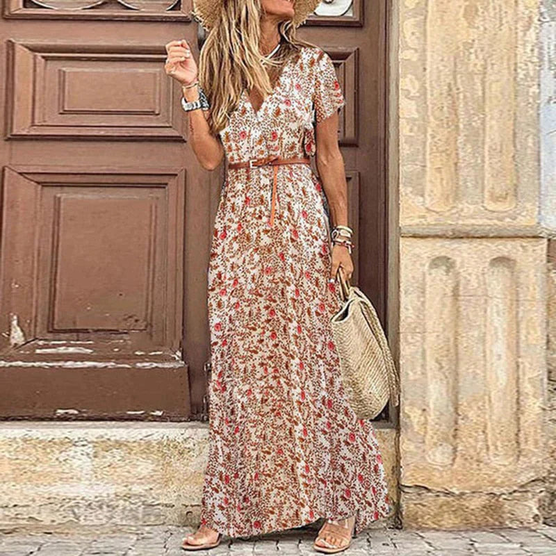 Bia - langes maxi kleid im boho-stil