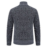 TomPolo - Stylischer Zipper-Strickpullover für Herren (italienisches Design)