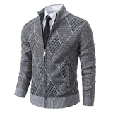 TomPolo - Stylischer Zipper-Strickpullover für Herren (italienisches Design)